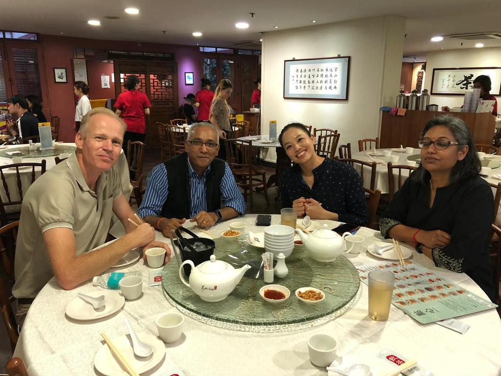 Finmarktrust's tweet photo. Our Nikki Kettles and Dr Kameshnee Naidoo from @UNCDF engaging with members from partner organisations along with @UNCDFSHIFT in #Singapore presenting on #MakingAccessPossible and the link to meeting the #SDGs through #FinancialInclusion https://t.co/2NcpiJAcyB