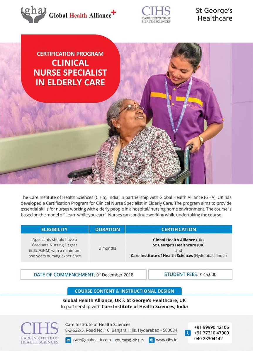 Jatin57246650's tweet photo. INDIA’s First UK Certified 3 Months  Elderly Care Specialist Nurse Course Care Hospitals, Hyderabad, India. Dec2018  
https://t.co/tfvhswxC7y
Mob 9999042106
#nursing #hospitals #eldercare #healthcare #UKIndia #Health #skillsforlife #Skills #india #mumbai #global #heart #GHAIND https://t.co/u5qInt2KlE