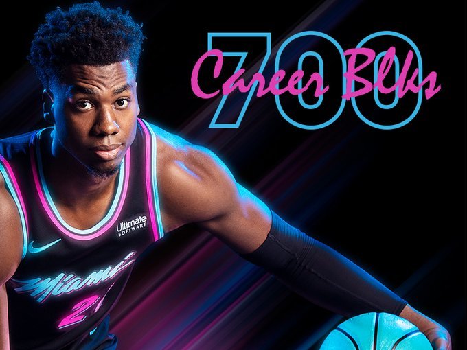 lopezgovlaw's tweet image. #RT via MiamiHEAT : 🚨 MILESTONE ALERT! 🚨

#AgentBlock has reached 700 career blocks tonight! RT with a 🖐️ to join the block party!  #NBA | )
