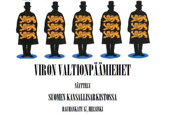 helsinki's tweet photo. #Kansallisarkisto’n julistenäyttely 13.11.–23.11. "Estonian Heads of State - Viron valtiopäämiehet" esittelee Viron valtiopäämiesten historiaa. @Kansallisarkist #kaupunginarkisto @kaupunkitieto #viro100 #viro_juhlii https://t.co/F89Hk3OzJU