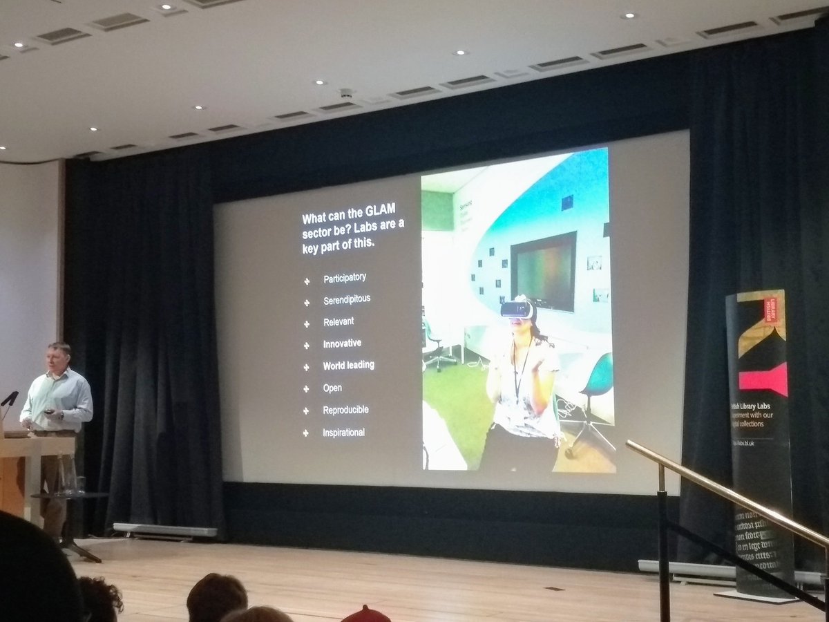 artefactors's tweet photo. Lots of inspiring ideas from @DEJPett, would love to see more labs in #libraries &amp; #museums (&amp; more room for serendipity in #glam spaces) #BLdigital https://t.co/lFTjCPW2QV