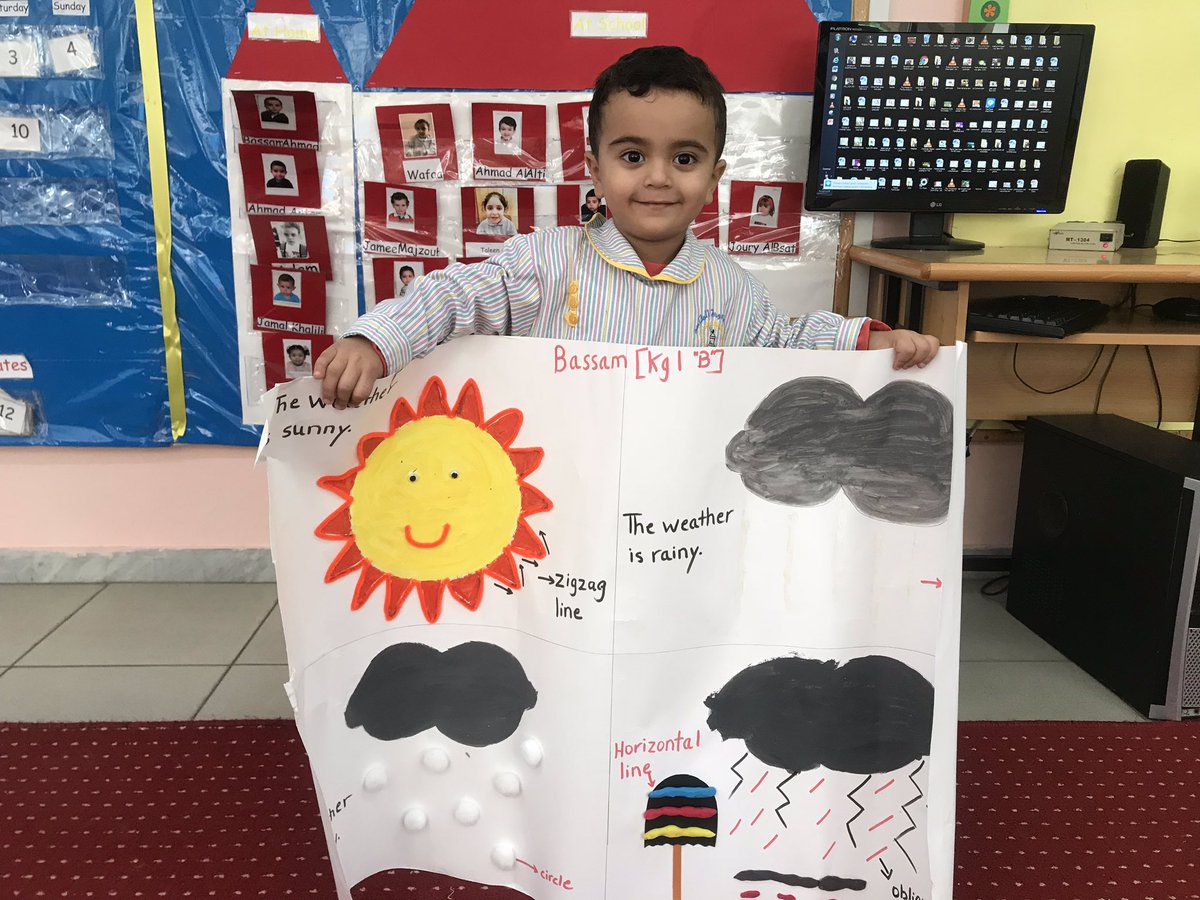 rovina_fodda's tweet photo. Thank you Bassam for the nice project we love you so much #circle_time #weather #horizontal_line @DawhaHighSchool @FThaalby @Ghania25060931 https://t.co/wVptCxqWA1