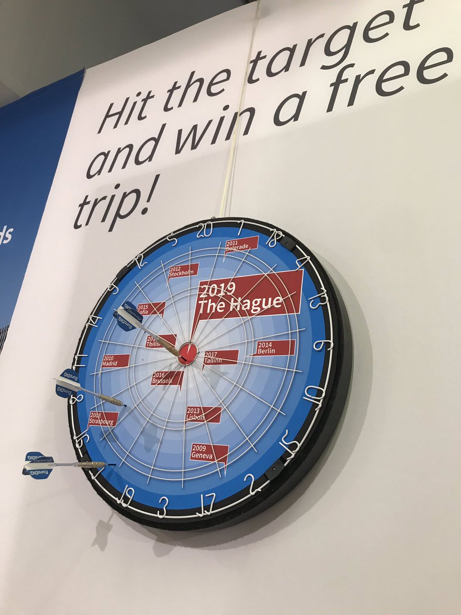 Visit the #EuroDIG booth at #IGF2018 and win your trip to The Hague. #darts