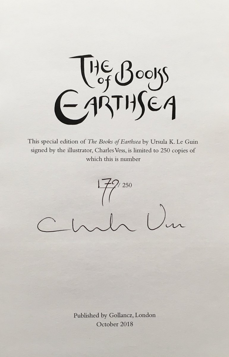 AnderidaBooks's tweet photo. #TheBooksOfEarthsea by @ursulaleguin A few U.K. limited editions left. Signed and numbered by Illustrator #CharlesVess. https://t.co/3eajecdEW9 https://t.co/ItXB9Zmt8N