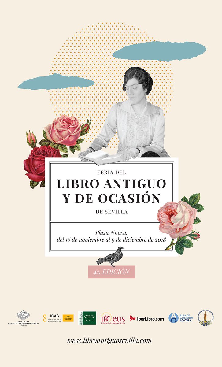 likeawave_es's tweet photo. Este año hemos realizado la imagen de la 41ª edición de la #FeriadelLibroAntiguo y de Ocasión de Sevilla organizada por @LibroantiguoSev 📚 Esperamos que os guste y sobretodo, que acudáis del 16 de noviembre al 9 de diciembre a Plaza Nueva a comprar muchos muchos libros. https://t.co/fygJ4LUyD0