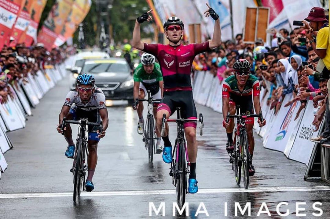 Racing over at Tour de Sangkaraki 🇮🇩 are <a href="/STGCCteam/">StGeorge Continental</a> and it was <a href="/j_dutto/">Jay Dutton</a> who took victory in stage 7 yesterday, following the stage 5 win by teammate <a href="/ryan_cav/">Ryan Cavanagh</a> - nice work! 💙👊