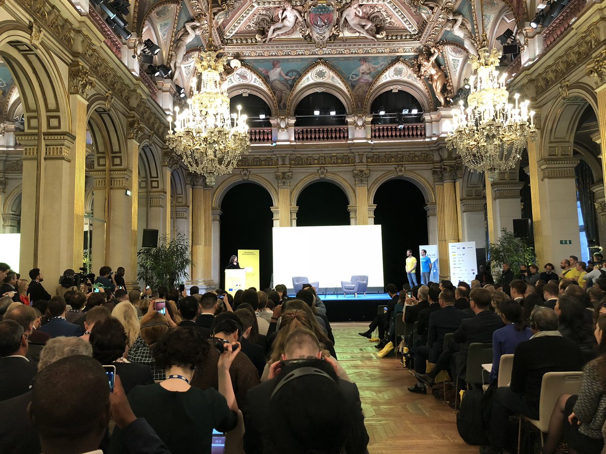 DigitalRomania's tweet photo. #AnneHidalgo, mayor of #Paris, opens #GovTechSummit - #innovation in #publicinstitutions is not an option any longer.
An ambitious event #connecting #tech #entrepreneurs &amp; #decisionmakers!
#creativity #digital #transformation #change #SDGs #GovTech #digitalcitizens #eGov https://t.co/UJviY8orkY