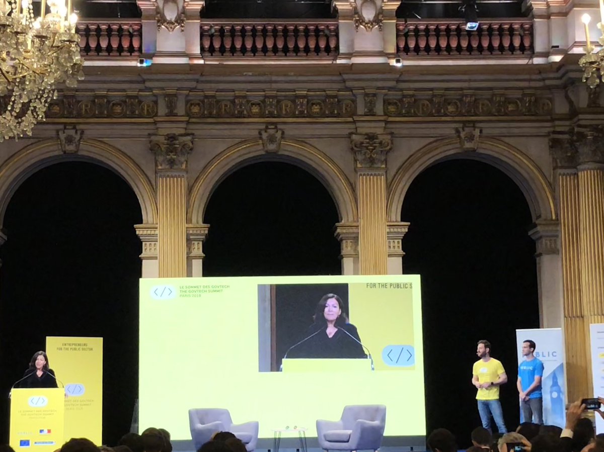 DigitalRomania's tweet photo. #AnneHidalgo, mayor of #Paris, opens #GovTechSummit - #innovation in #publicinstitutions is not an option any longer.
An ambitious event #connecting #tech #entrepreneurs &amp; #decisionmakers!
#creativity #digital #transformation #change #SDGs #GovTech #digitalcitizens #eGov https://t.co/UJviY8orkY