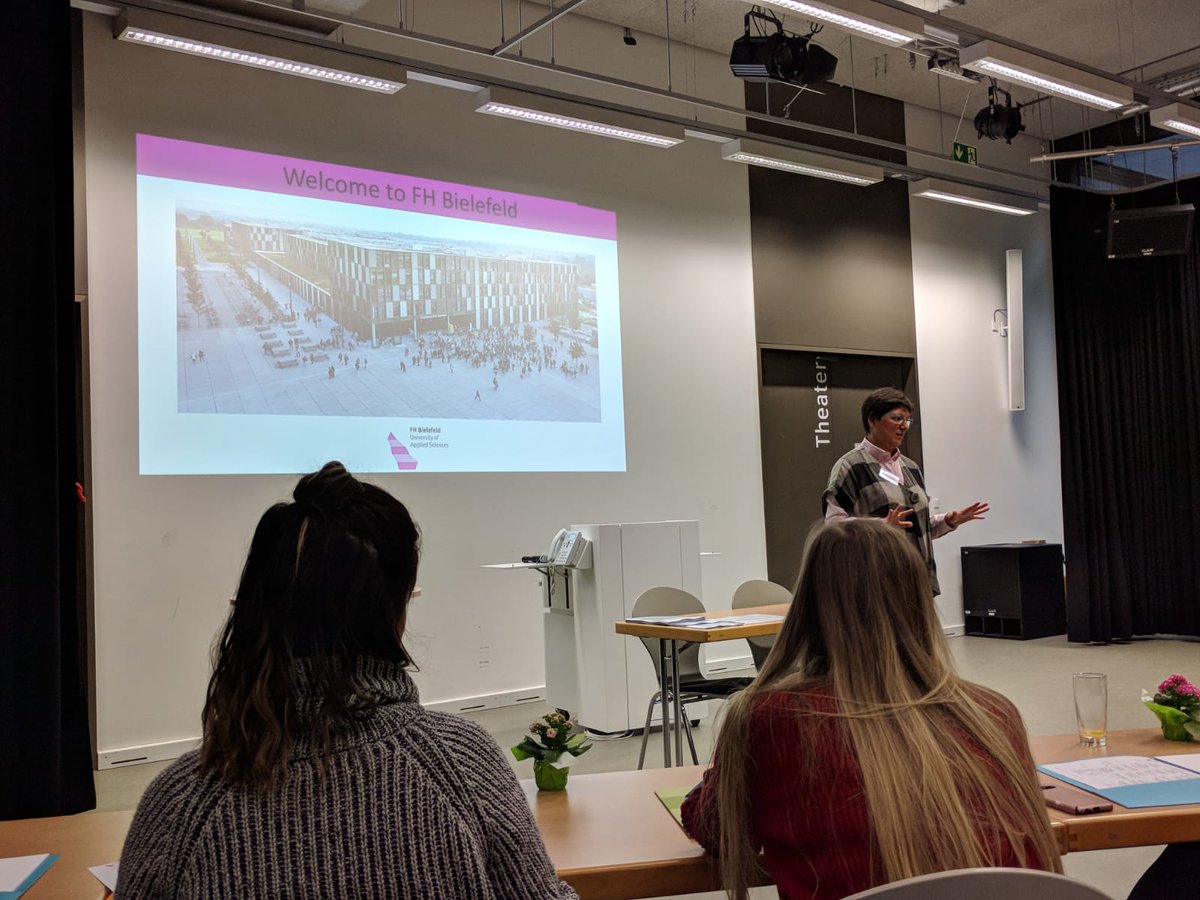 LLandschoot's tweet photo. Warm welcome at the #FHBielefeld #Transcocon #nursingresearch #Erasmus #HOGENT https://t.co/rKclia38vD