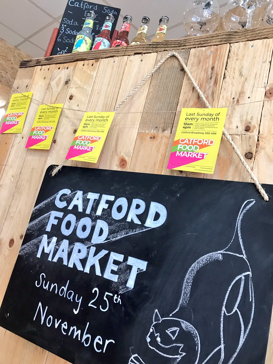 Are you ready for the next <a href="/CatfordFoodMkt/">CatfordFoodMarket</a>? 
The last one of the year will be in less than 2 weeks, on Sunday 25th November. 
Don’t miss out on the magical mayhem of munchies &amp; merriment. 
#Catford #CFM2018