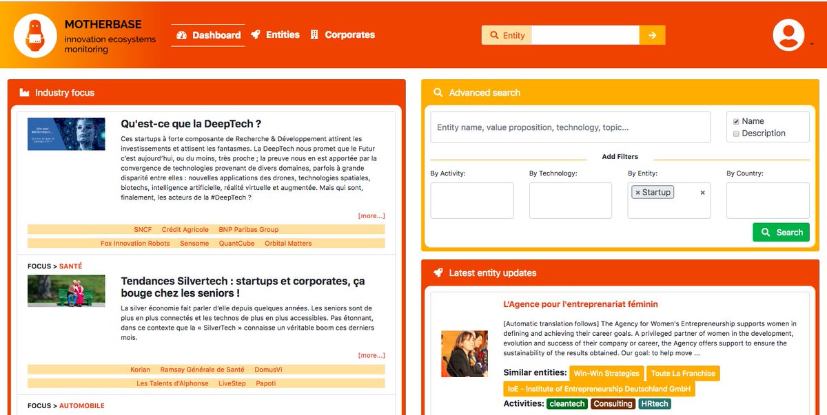 combes_amelie's tweet image. #GovTechSummit : venez découvrir #MotherBase : l'IA pour décrypter les écosystèmes d'innovation des organisations publiques et privées !
motherbase.ai by @Uchange_ ! #iA