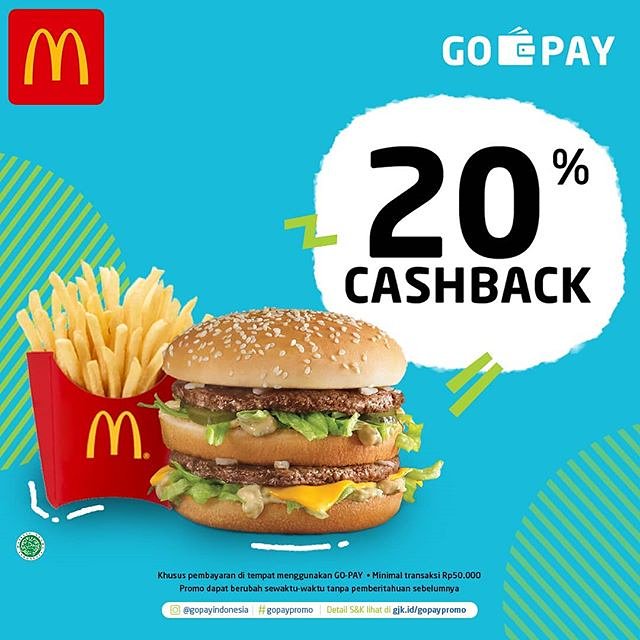 diskonidcom's tweet photo. McD Ada CASHBACK 20% dengan metode pembayaran GOPAY sampai 31 Januari 2019. Info Lengkap: https://t.co/UhyrLBudsJ
.
#mcd #McDonalds #HariAyahNasional #HariKesehatanNasional #murah #infodiskon #diskon #promo #jakarta #infojkt #gopay https://t.co/LTQQINu7y6