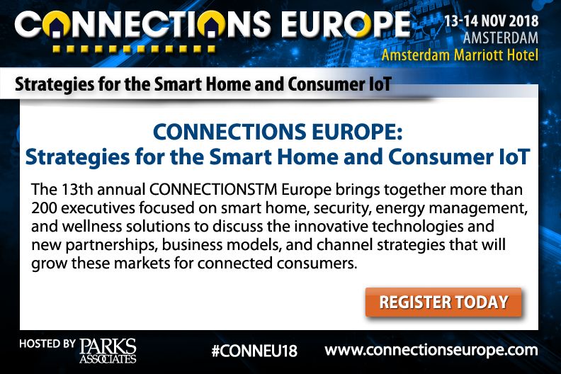 #CONNEU18 officially kicks off tomorrow in Amsterdam! The <a href="/ParksAssociates/">Parks Associates</a> team is ready &amp; excited to host our attendees - will we see you there? bit.ly/CONNEU18