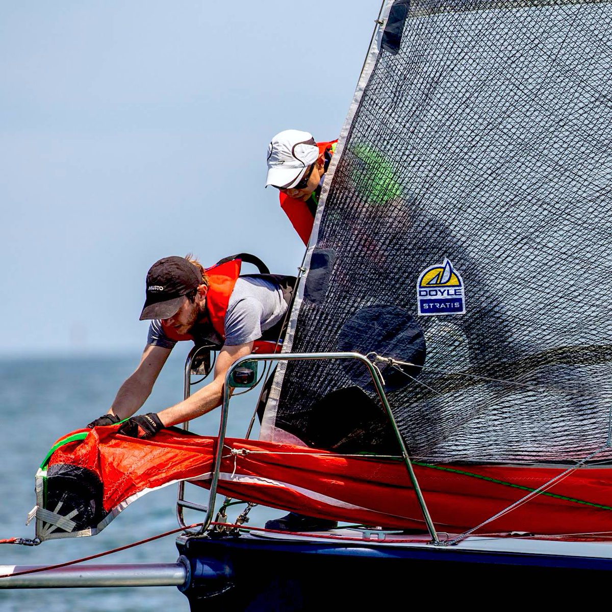 Getting ready to hoist the spinnaker.. ⛵️

Also, we managed to get a first place finish this week—pretty happy about that! 🥇😊