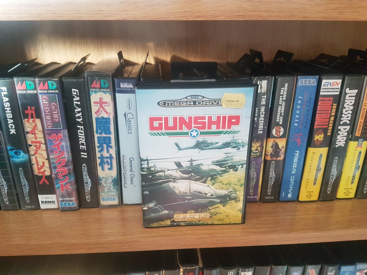 For #MegaDriveMonday this week, here is Gunship, another helicopter game for the system, not as common this is an odd one, you fly to your target in first person perspective, killing enemies as you do, then goes to side scrolling shooter, sounds great, but it's not the best.