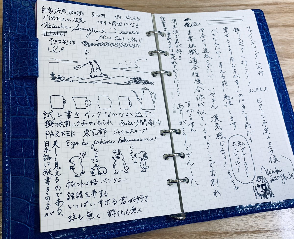 良い万年筆とメモ帳を買ったので、強い気持ち。試し書き楽しい。#PARKER #cookday #itoya 