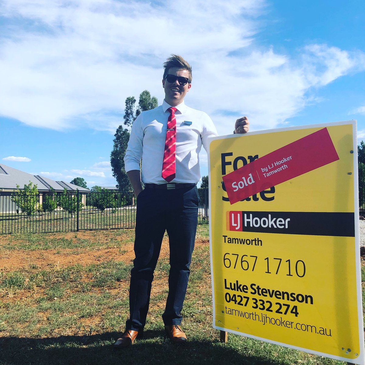 Luke’s first sale with us at LJ Hooker Tamworth! #2in1week 👏🏻👏🏻👏🏻