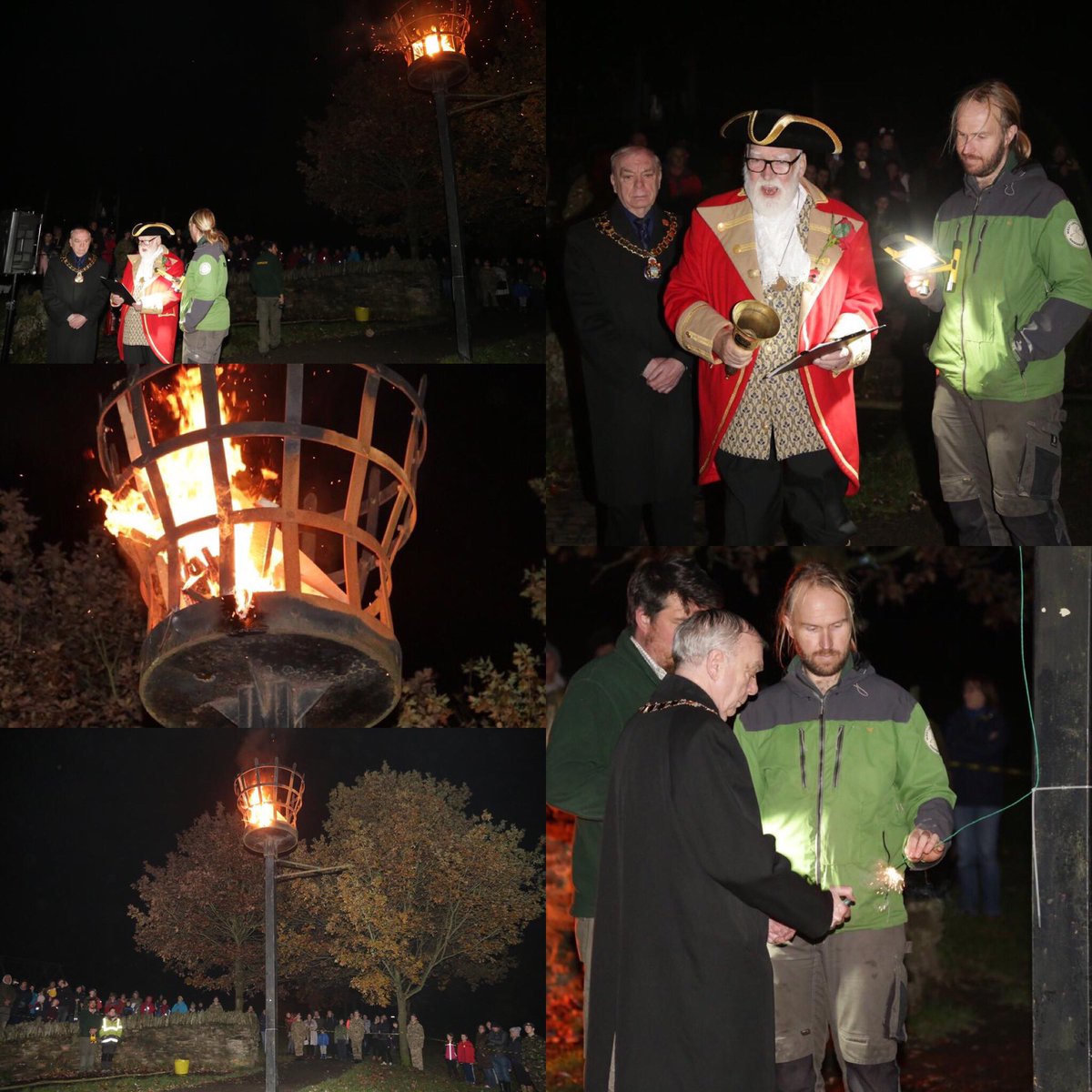 1439sqn's tweet photo. Rememberance lighting ceremony at Beacon country Park last night . Great turnout from 1439 AirCadets. @1439sqn https://t.co/sCmaxbUakQ