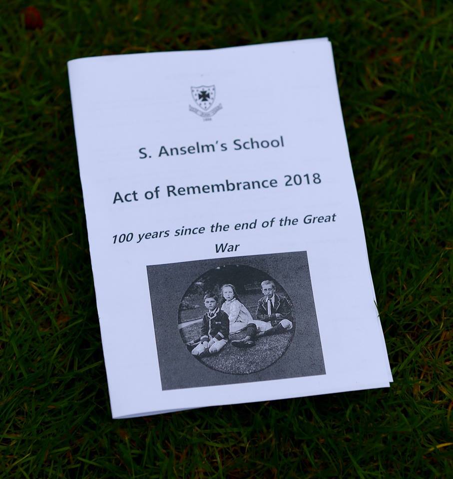 SAnselmsPrep's tweet photo. One hundred years since the end of the Great War, S. Anselm's gathered on the Headmaster's lawn to remember before God, and commend to his sure keeping: those who died for their country in war. Read more in our article on S. Anselm's pupils who went to war https://t.co/EmicRORBgs https://t.co/4ltMFPXNEA