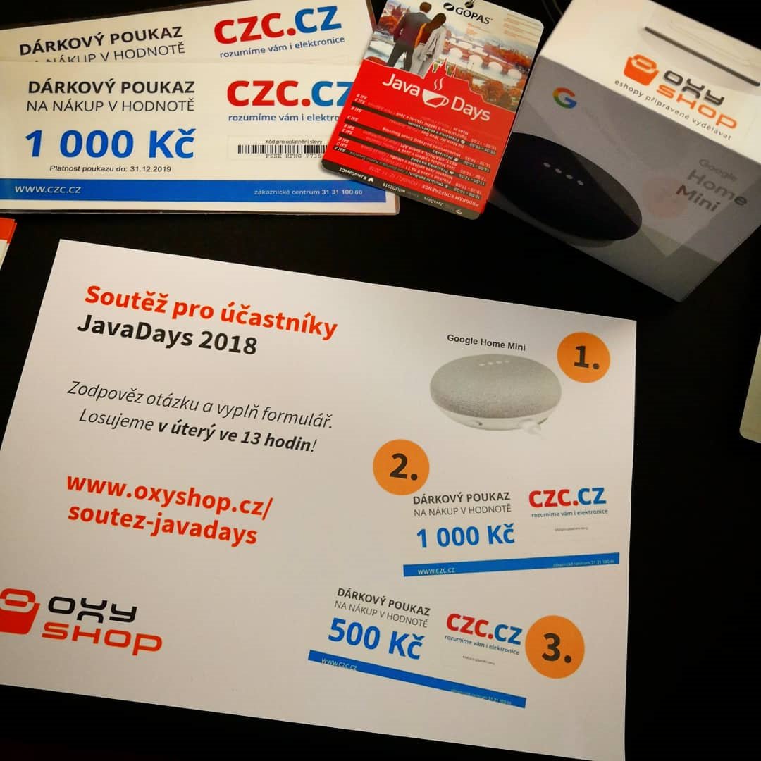 oxyshopcz's tweet image. Sladké koláčky, panáčky slivovice různých velikostí, zajímavá soutěž a usměvavé dámy z oXyShopu se na vás těší na JavaDays!
#oXyShop #JavaDaysCZ #java #prague