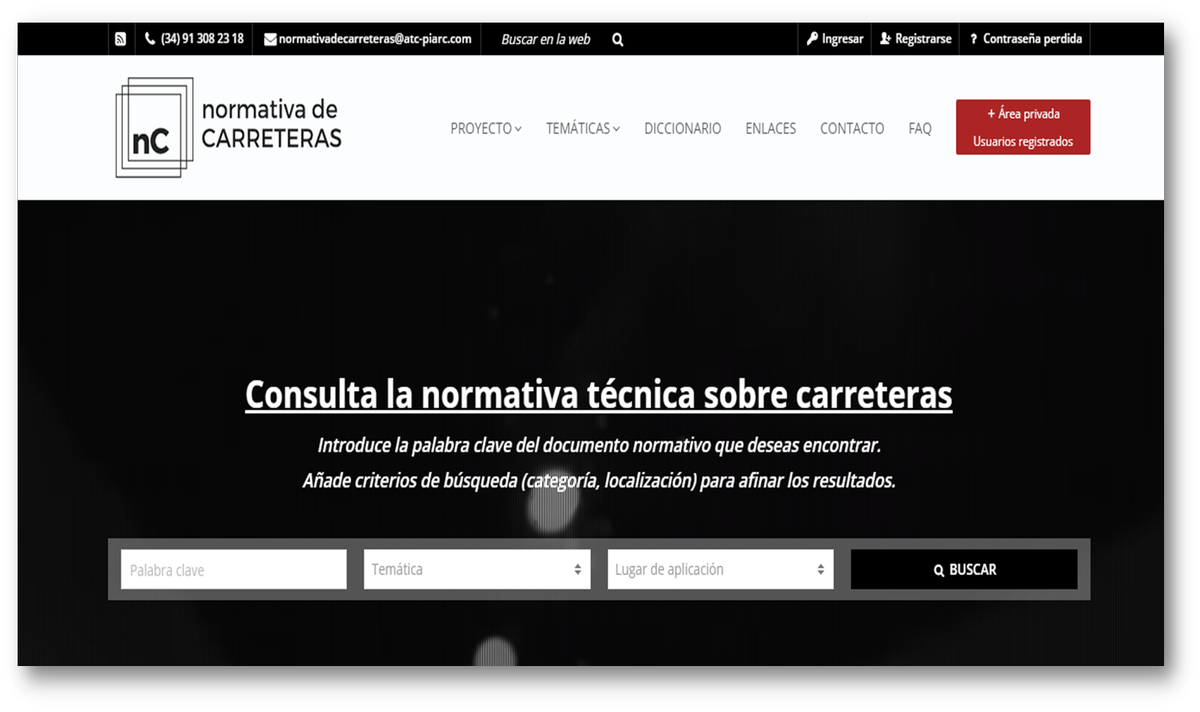 SNFirmes's tweet photo. Consulta la NORMATIVA TÉCNICA DE #CARRETERAS.
Una web completa, útil e inmejorable usabilidad! 
▶ https://t.co/hYzMynf96O    
Un producto de la Asociación Técnica de Carreteras, elaborado por @Itafec https://t.co/8zcUX3xbsP