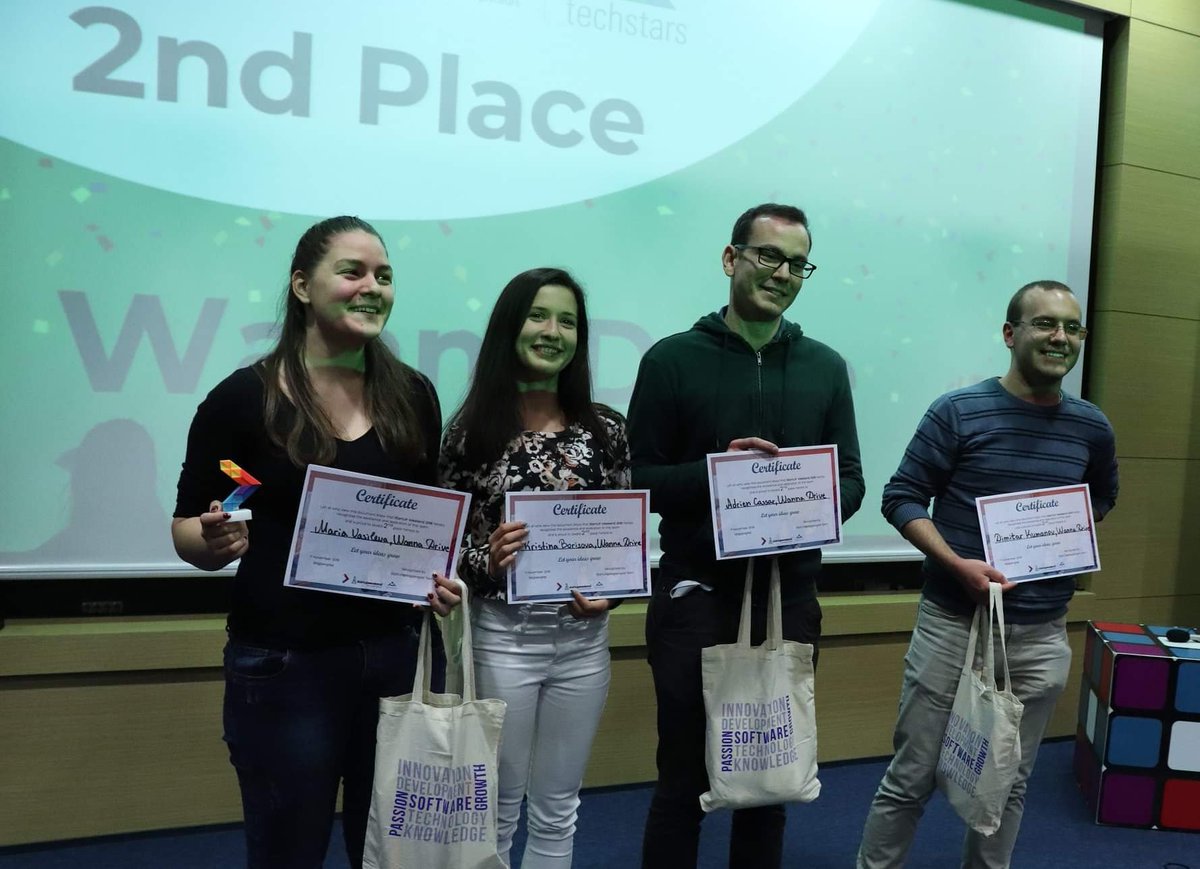 After a rigorous 54-hour business marathon, it is time for our participants to find out the results. We already know who took the bronze. 

Now we can announce that the silver goes to ... WannaDrive!