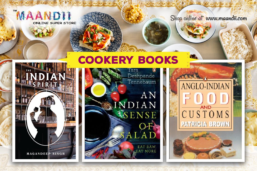 Maandii2016's tweet photo. Choose from our vast variety of cooking books and prepare restaurant  style food at home. You will get up to 25% off so don’t be late #AngloIndianFoodAndCustoms #AnIndianSenseOfSalad #TastyFoodAtHome
 Visit us: https://t.co/rn3Hqj8tM1 https://t.co/FzItVcFbYr