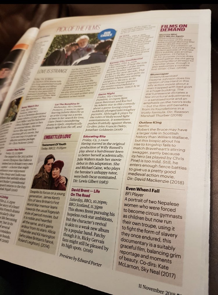 Thrilled that <a href="/EvenWhenIFall/">Even When I Fall</a> is one of @thesundaytimes picks of the week! Watch it on <a href="/BFIPlayer/">BFI Player</a> or <a href="/iTunes/">iTunes</a> 😊

@satyafilms <a href="/thehakawatis/">Hakawati</a> <a href="/CircusKathmandu/">CircusKathmandu</a>