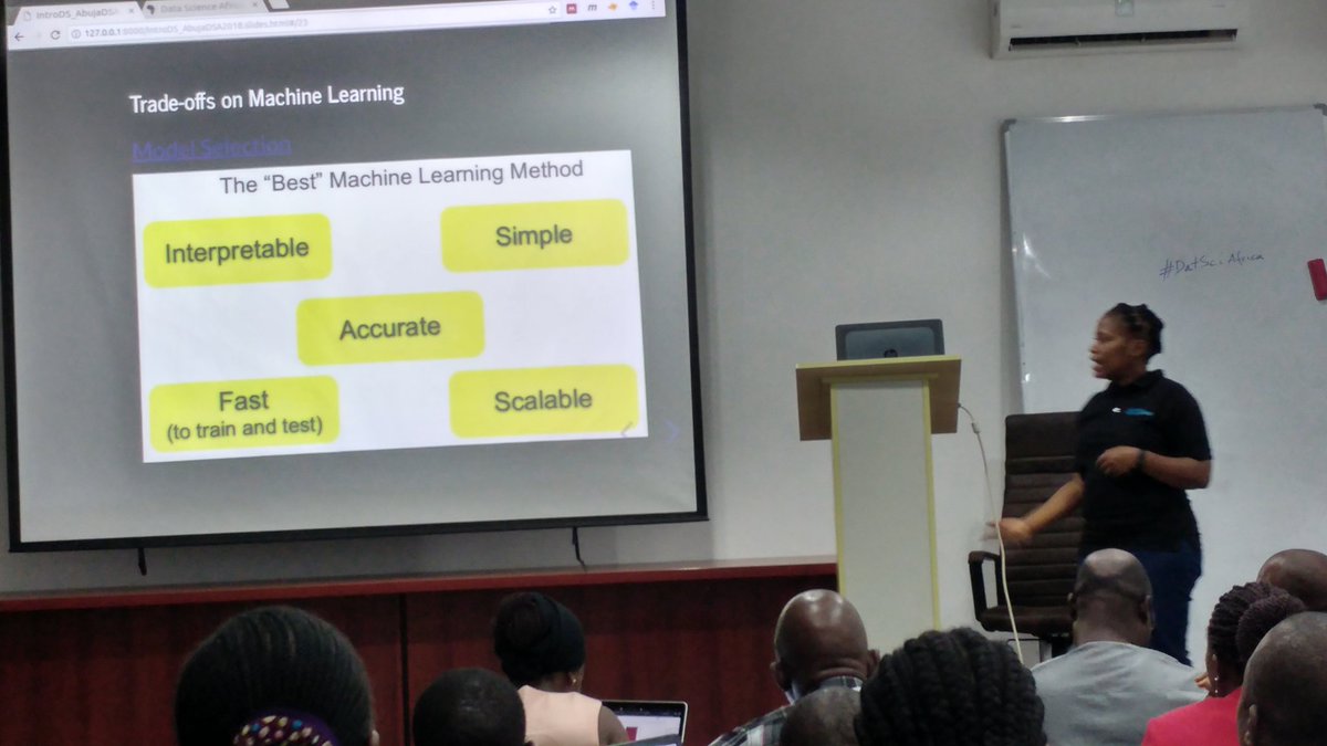 UNGlobalPulseUG's tweet photo. The data science pipeline! 
Always have a goal says @DMachuve from @NM_AIST at #DataSciAfrica #DSA2018 @AUSTNigeria https://t.co/CbNATNuVhT