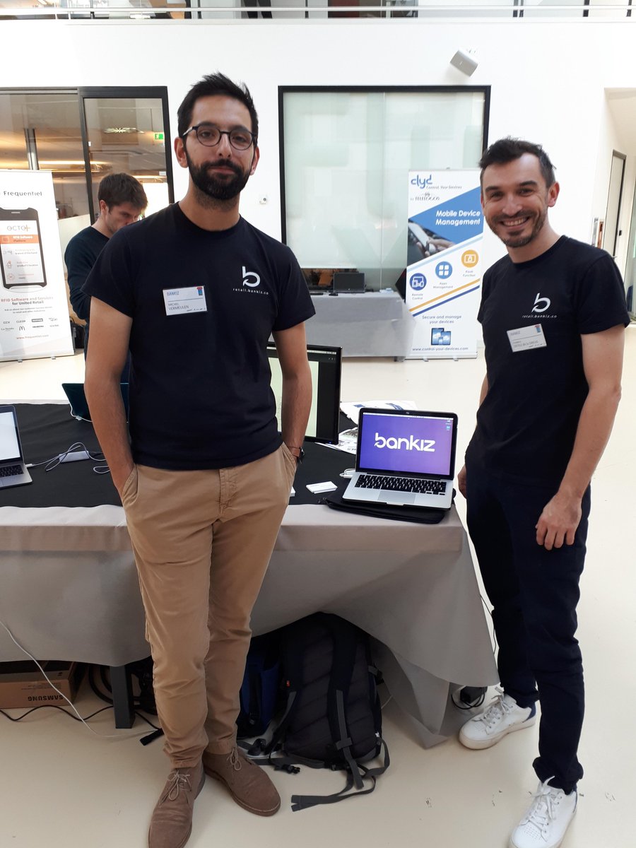👏 First demo for <a href="/Bankiz_App/">Bankiz_App</a> during TechInShop #HappyChic #roubaix with <a href="/TGBSFactory/">The Goosebumps Factory</a> &amp; <a href="/ittention/">Ittention</a>  #retail #SWBeFr #Inspir #NoTalkAllAction ! @CCIGrandLille <a href="/hautsdefrance/">Région Hauts-de-France</a>