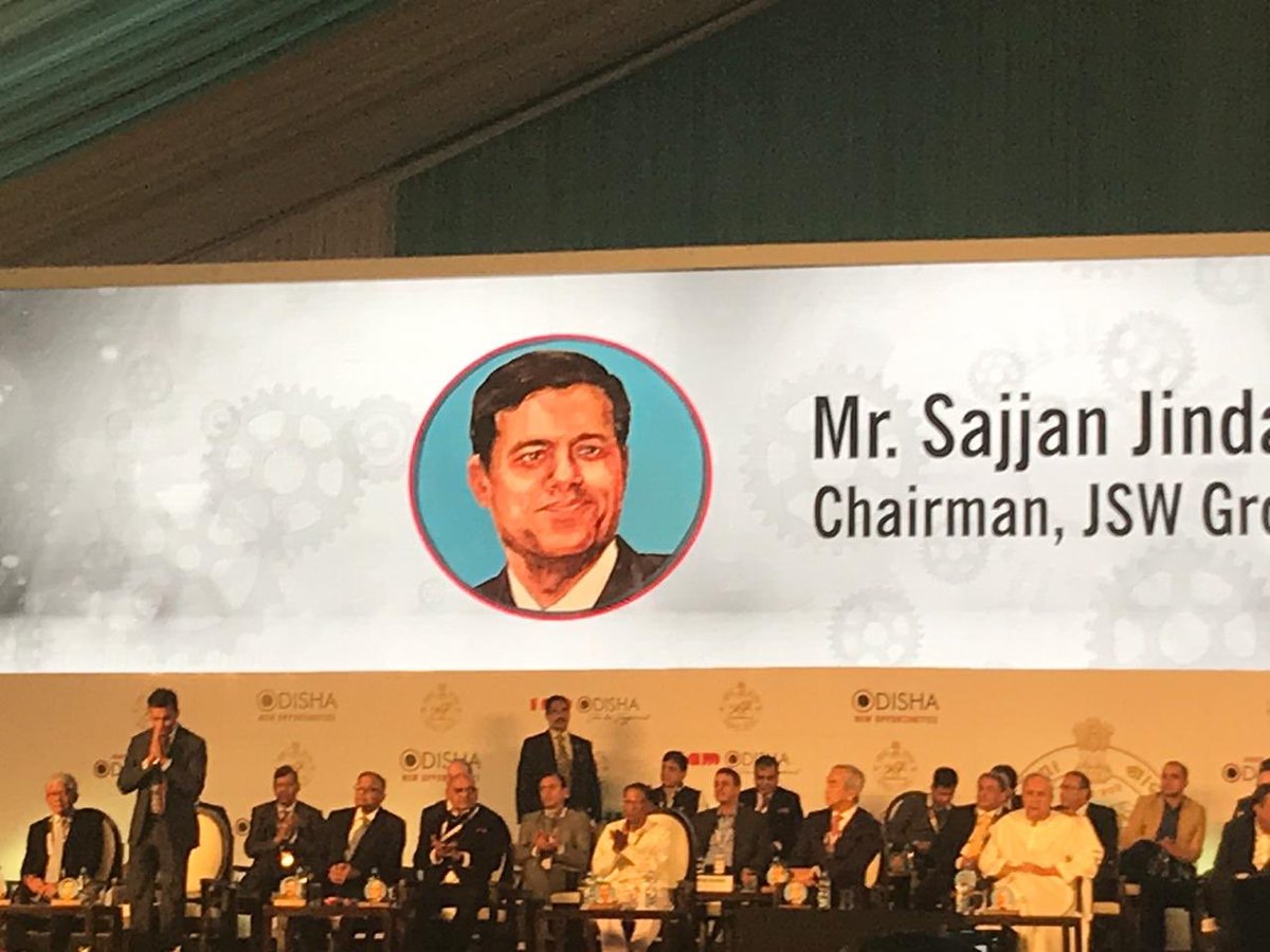 sajjanjindal's tweet photo. It was a pleasure to be at the @InvestInOdisha Conclave today. Addressed the gathering and discussed skill development opportunities in #Odisha with @Naveen_Odisha ji.
@TheJSWGroup is dedicated to invest in Odisha’s march towards a USD 1 trillion economy. https://t.co/SKK4LHbHGJ