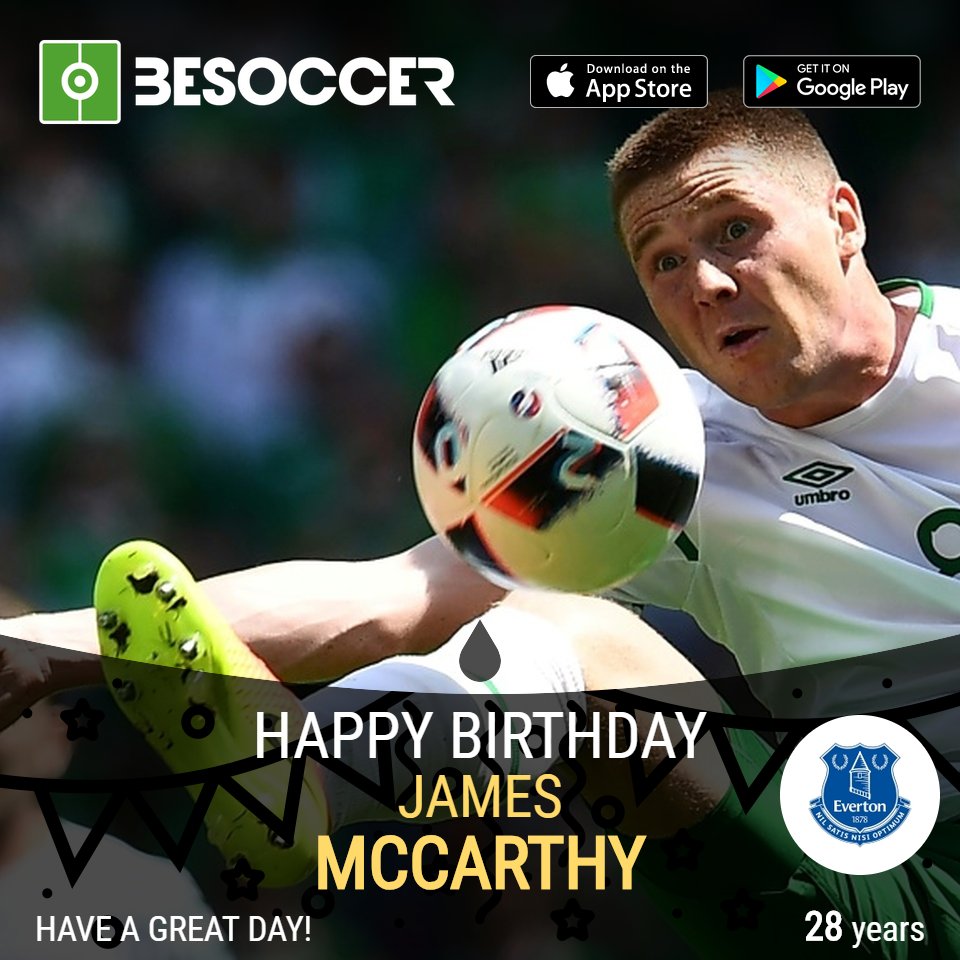 Happy birthday to and midfielder James McCarthy! 