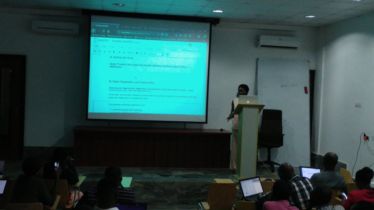 UNGlobalPulseUG's tweet photo. Exploring the data pipeline with @tejuafonja @AUSTNigeria 
#DataDciAfrica #DSA2018 https://t.co/yf3YRHv17o