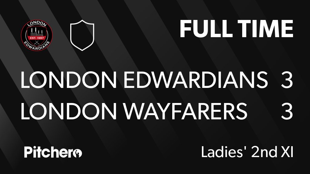 FULL TIME: London Edwardians Ladies 2 3 - 3 London Wayfarers Ladies 3
#LONLON #Pitchero
pitchero.com/clubs/londoned…