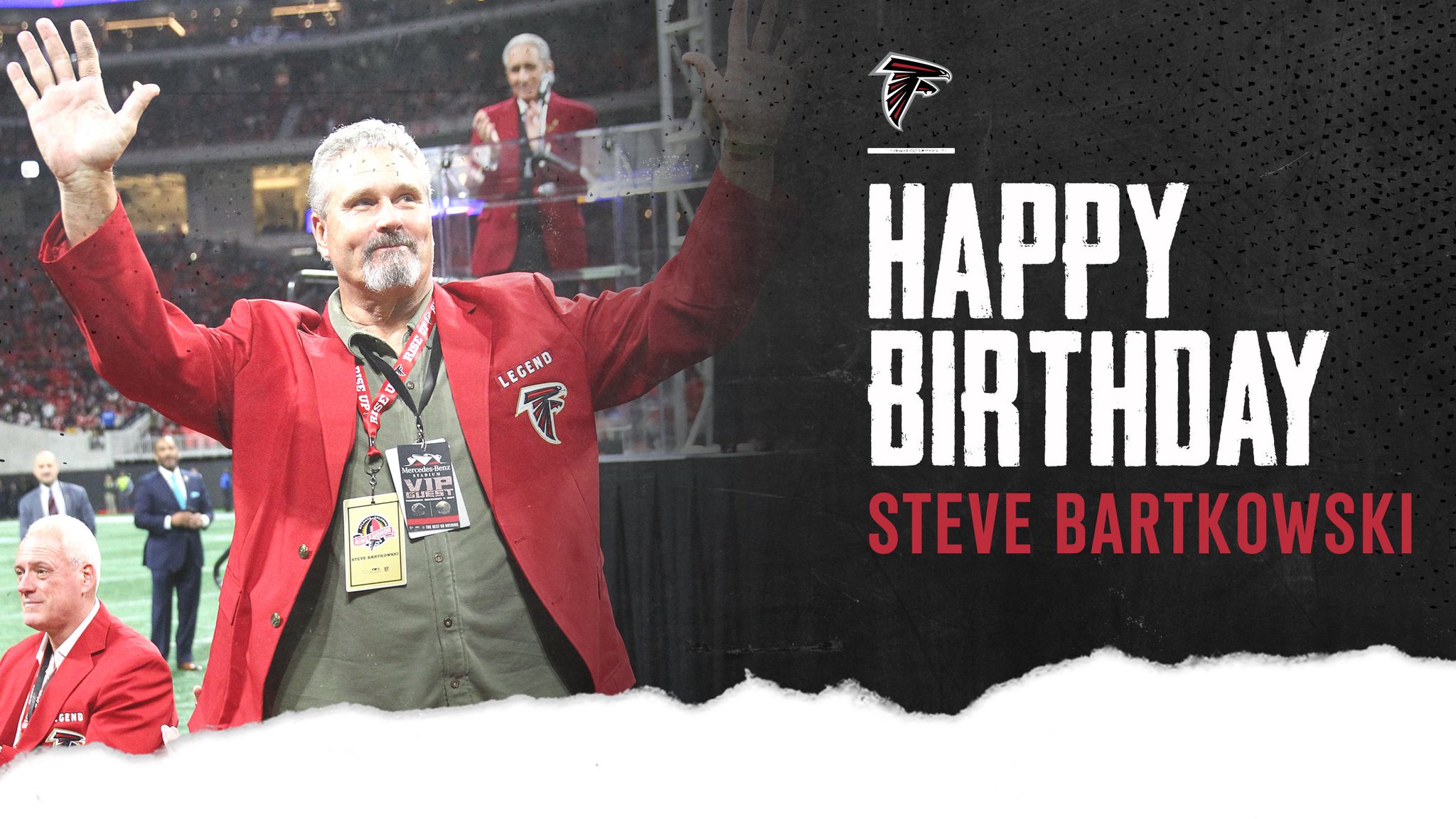 1  5  4  career passing touchdown as a Falcon. 

Falcons Legend. 

Happy birthday, Steve Bartkowski! 