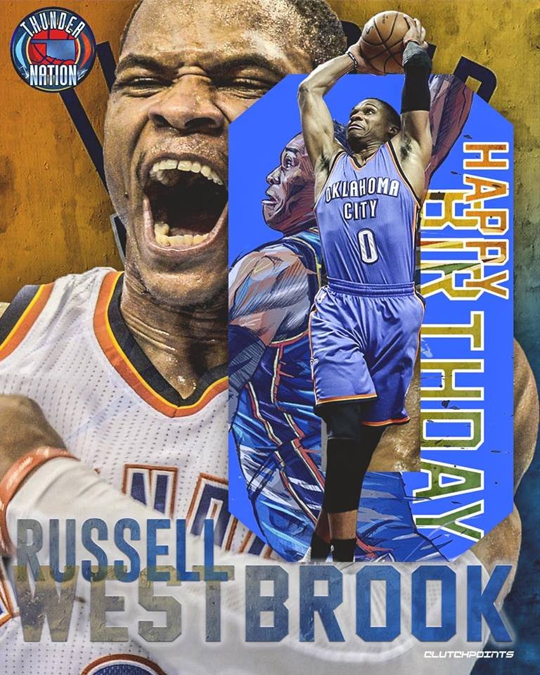 Join Thunder Nation in wishing Russell Westbrook a happy 30th birthday  