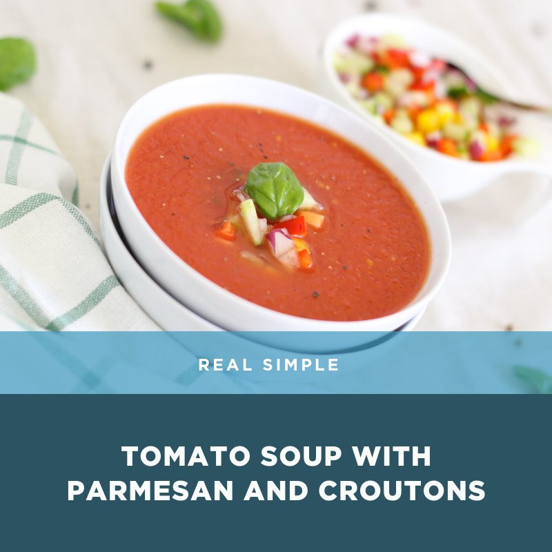 GrandVillaASP's tweet photo. It's soup season! Try this 30-minute Tomato Soup #recipe tonight from @RealSimple: https://t.co/AjR8kwbMId #MeatlessMonday https://t.co/0FipWjfvXK