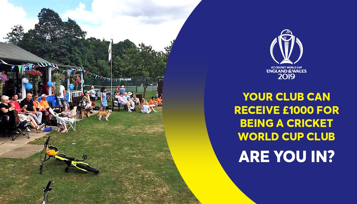 🗣Clubs and Communities 🗣

Engage your local community and Bring the ICC Cricket World Cup to your Club- Are you in?

Easy to get involved. Anyone can do it. 

Further information here 👉 ow.ly/A8qK30mAqSJ