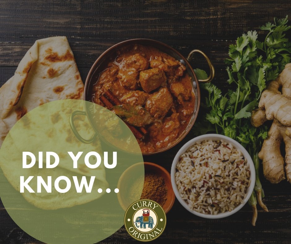 Did you know the word curry is thought to originate from the Tamil word karil, meaning spiced sauce? Now you do! #CurryOriginal