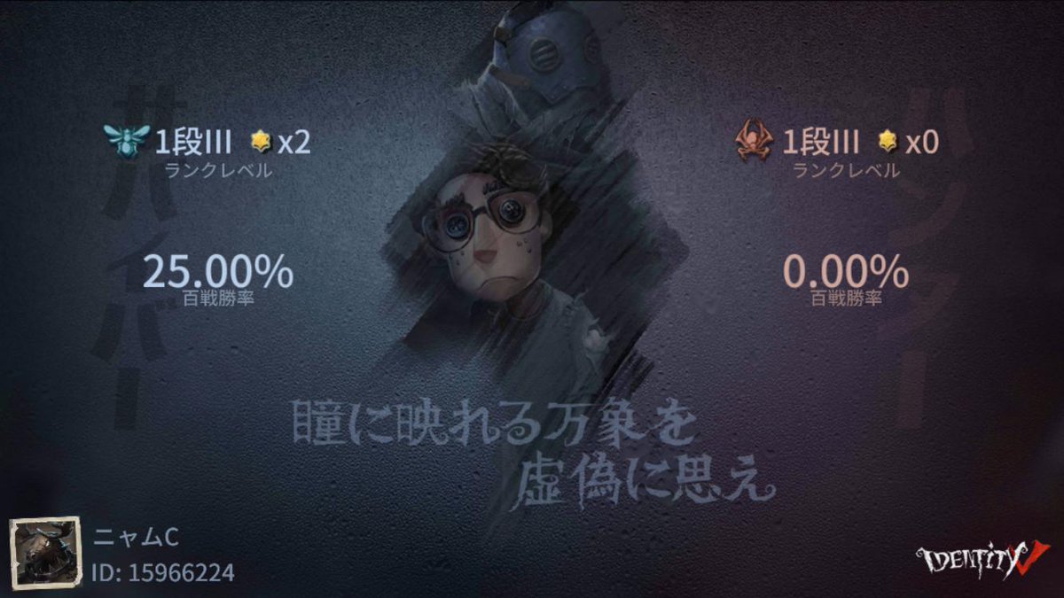 codenamechi's tweet image. 私と一緒に「identityV」で遊ぼう！