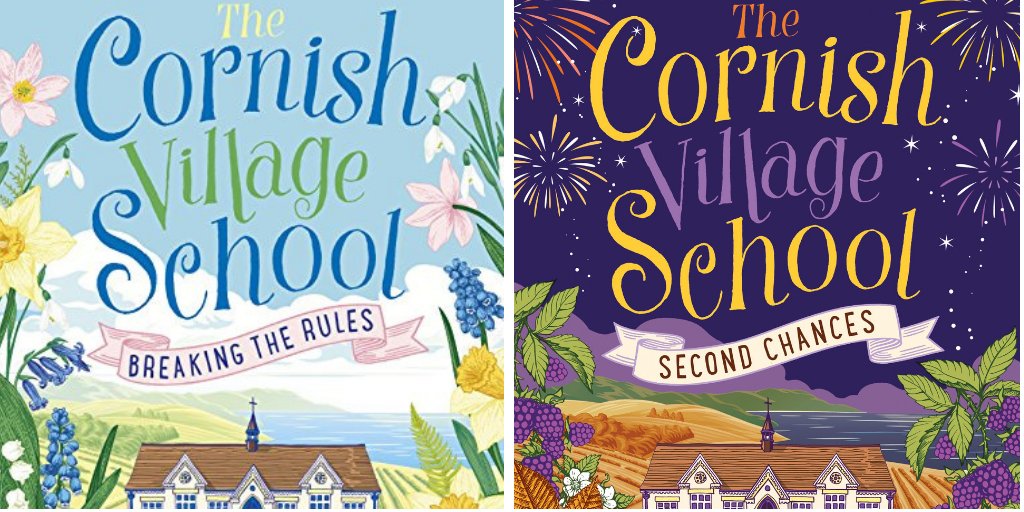 Fancy escaping the cold with some #FeelGoodFiction? Then take a look at The Cornish Village School. 
Dip into springtime in Cornwall ☀️amzn.to/2sltOLD 🌸
Snuggle up for autumn 🍂amzn.to/2MYWKRP🍁
#romance #LoveCornwall #humour #romcom #books #amwriting
