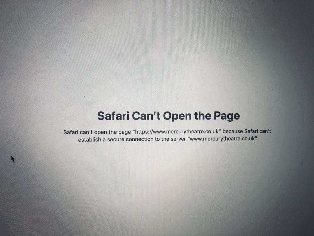 ChloeexCharlton's tweet photo. @mercurytheatre Came up with error 503 too, when clicked on date to book, but didn’t get a pic of that one .. https://t.co/8Qpf8mpQGU