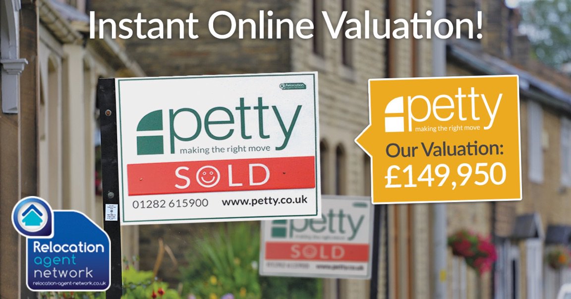 PettysEstAgents's tweet photo. Thinking of moving home What's the #value of your home #Colne TRY OUR ONLINE #VALUATIONTOOL https://t.co/7nIxkZ4yoB from the areas only @RelocationAgent #localexperts https://t.co/tWJ5bCc6YY