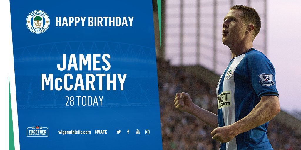   It\s also a Happy 28th Birthday to our former midfielder and winner, James McCarthy!     