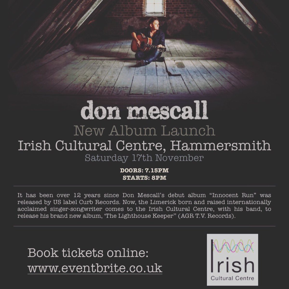 Don Mescall (@donmescall) on Twitter photo Still smiling <a href="/UCHLimerick/">University Concert Hall</a> time to bring my wonderful band & my #1 album to London 17th <a href="/MyICCLondon/">The Irish Cultural Centre</a> <a href="/CarmelMannion/">Carmel Mannion</a> <a href="/NHMpublishing/">Notting Hill Music</a> <a href="/LowdenGuitars/">Lowden Guitars</a> <a href="/G7thCapos/">G7th Capos</a> <a href="/LimkinLondon/">LimerickinLondon</a> <a href="/LimerickArts/">Limerick : Culture : Arts</a> <a href="/theirishpost/">The Irish Post</a> <a href="/irishnumberone/">irishnumberone</a> <a href="/irishinbritain/">Irish in Britain</a> <a href="/LondonIrishBiz/">London Irish Business Society</a> <a href="/LondonIrishBlog/">Mike Garvey</a> <a href="/LondonIrishNet/">London Irish Network</a> Still smiling <a href="/UCHLimerick/">University Concert Hall</a> time to bring my wonderful band & my #1 album to London 17th <a href="/MyICCLondon/">The Irish Cultural Centre</a> <a href="/CarmelMannion/">Carmel Mannion</a> <a href="/NHMpublishing/">Notting Hill Music</a> <a href="/LowdenGuitars/">Lowden Guitars</a> <a href="/G7thCapos/">G7th Capos</a> <a href="/LimkinLondon/">LimerickinLondon</a> <a href="/LimerickArts/">Limerick : Culture : Arts</a> <a href="/theirishpost/">The Irish Post</a> <a href="/irishnumberone/">irishnumberone</a> <a href="/irishinbritain/">Irish in Britain</a> <a href="/LondonIrishBiz/">London Irish Business Society</a> <a href="/LondonIrishBlog/">Mike Garvey</a> <a href="/LondonIrishNet/">London Irish Network</a>