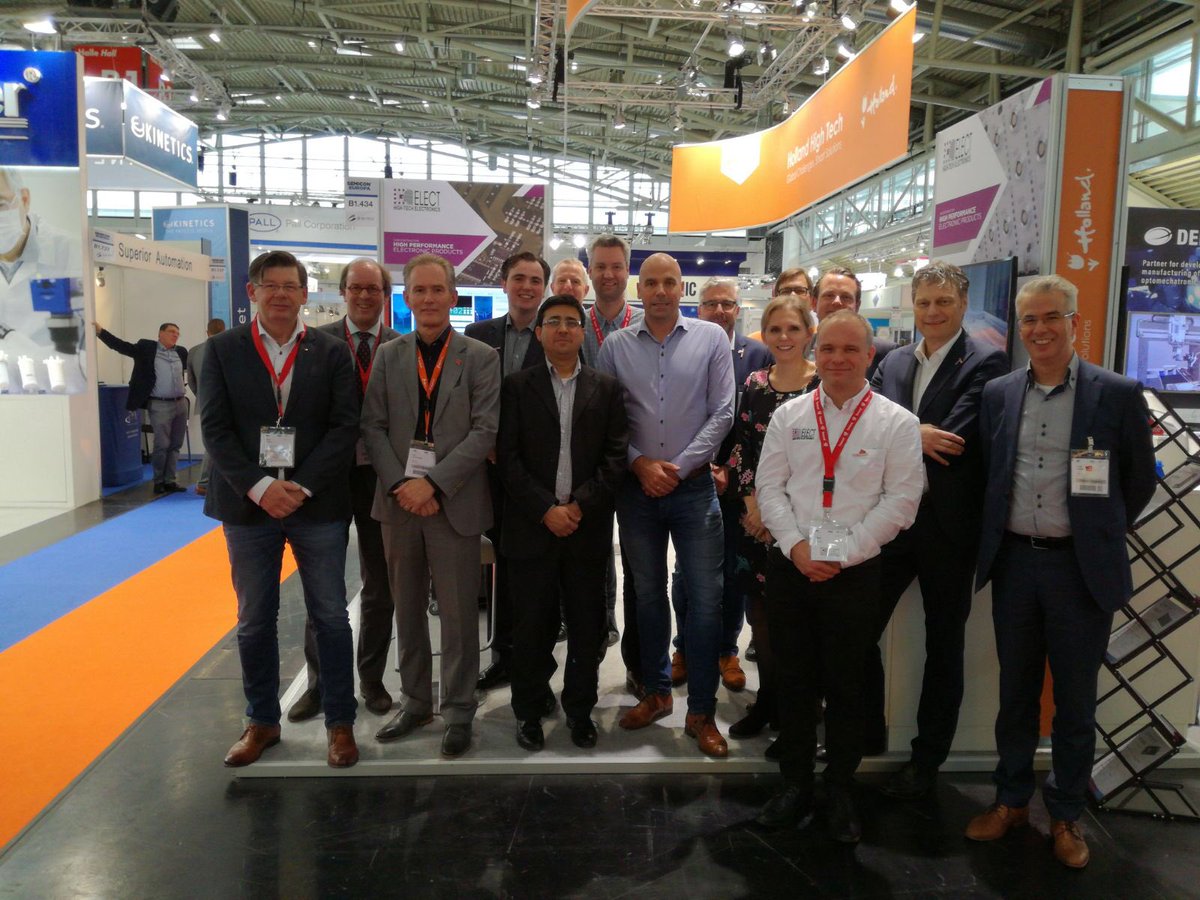 Tomorrow Semicon Europa 2018  (co-located with #Electronica) will start in Munich. Meet the Dutch #semicon value chain at the Holland High Tech booth A4-337. #ConnectingTheBusinessWorld