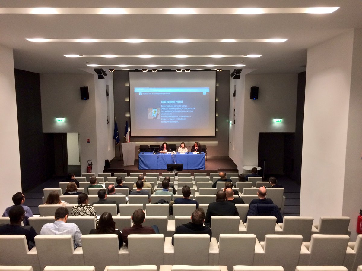 eric_pommereau's tweet image. 25ème #miditech @communaute_cimi : « la qualité pilotée par les tests », c’est parti !!