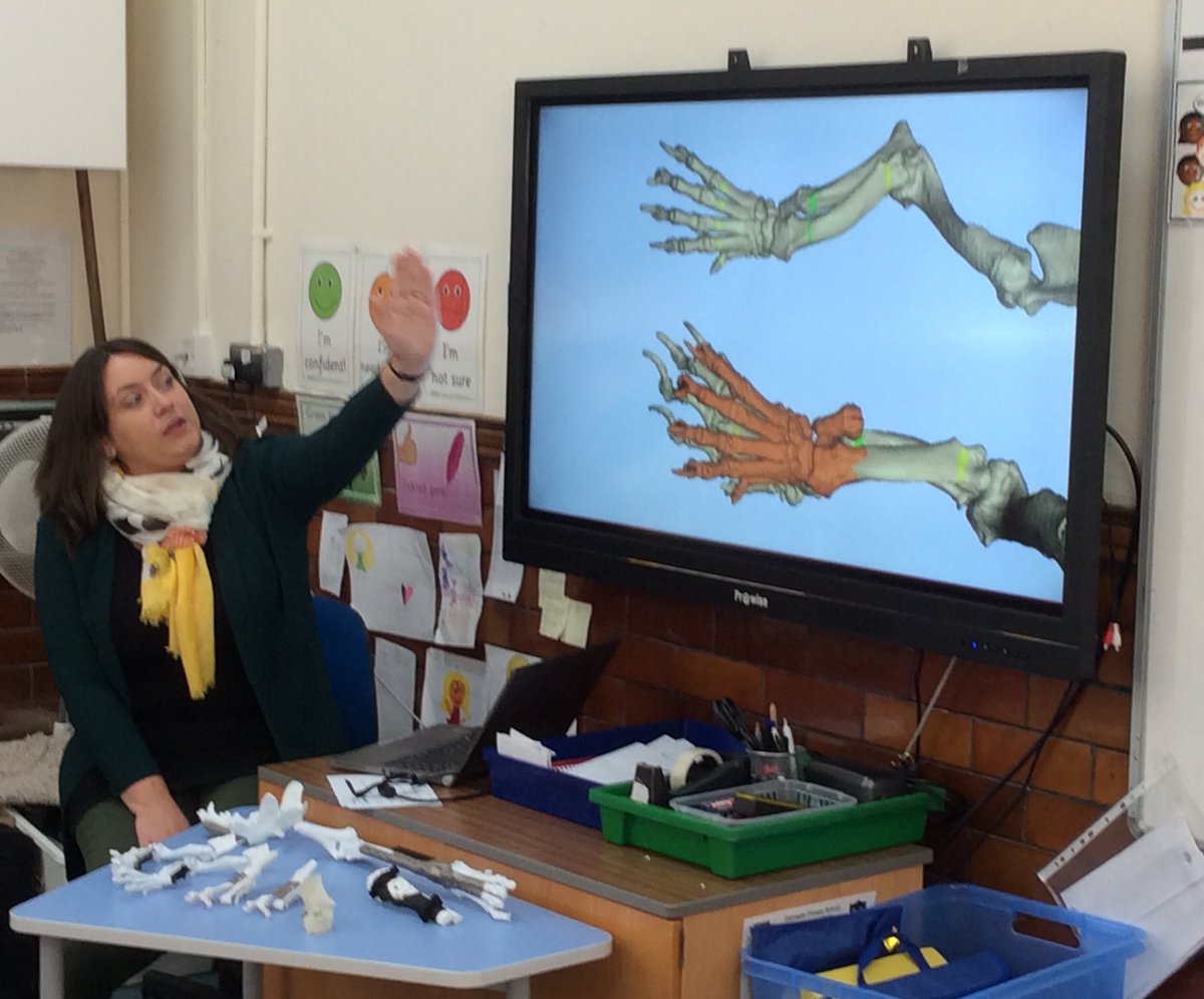 OldcastleSchool's tweet image. Fascinating talk from Dr O’Malley this morning learning how 3D printed limbs are helping animals. #stem2018