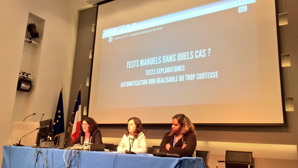 eric_pommereau's tweet image. #miditech 25 test automatises vs tests manuels quand les utiliser ? Dans le contexte agile quelles spécificités ?