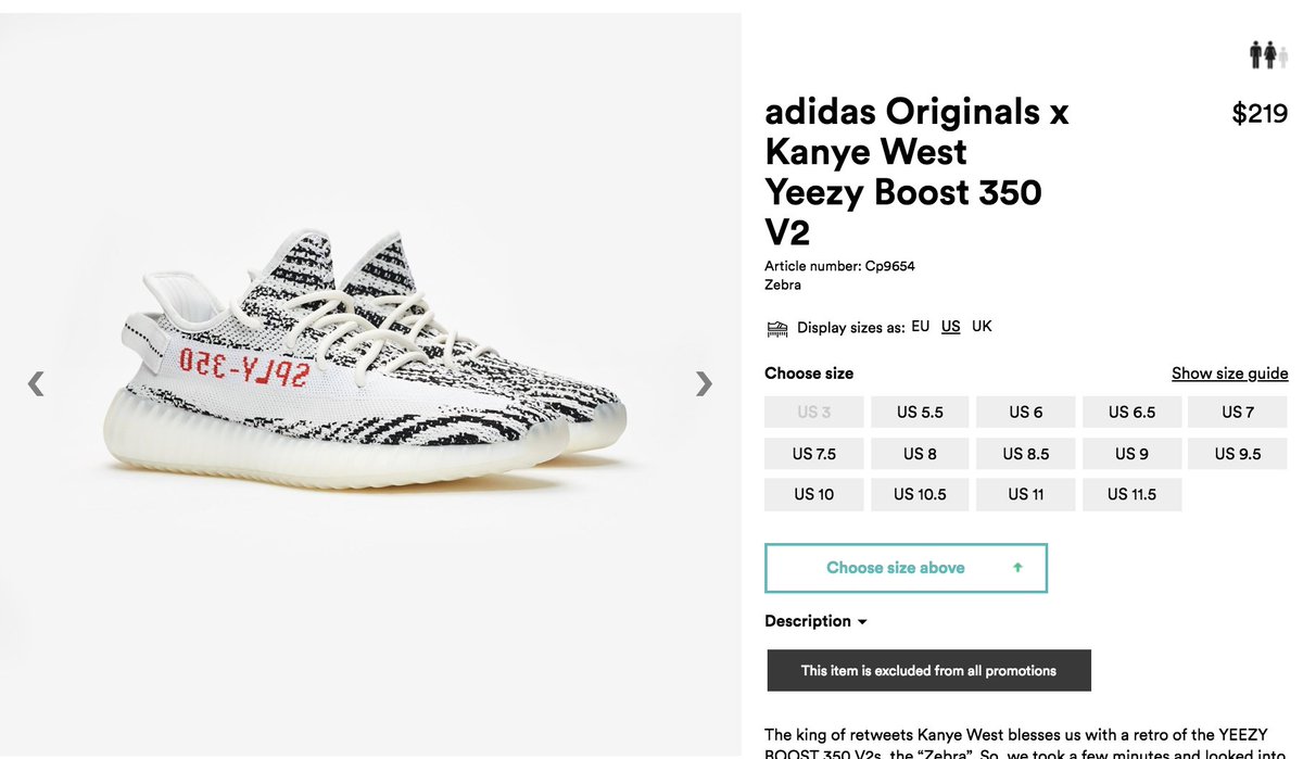 yeezy zebra twitter